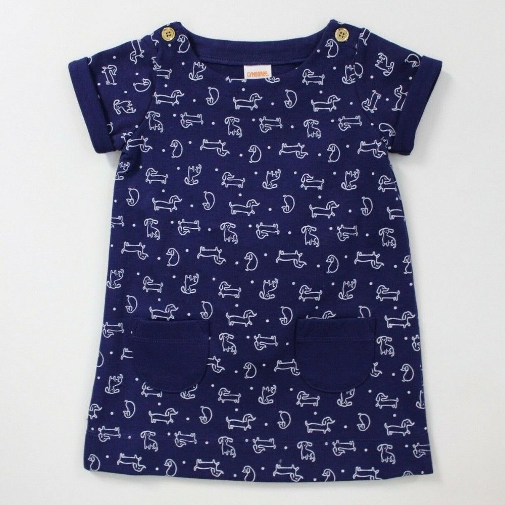 Gymboree Puppy Print Dress with Diaper Cover Size 12M-18M